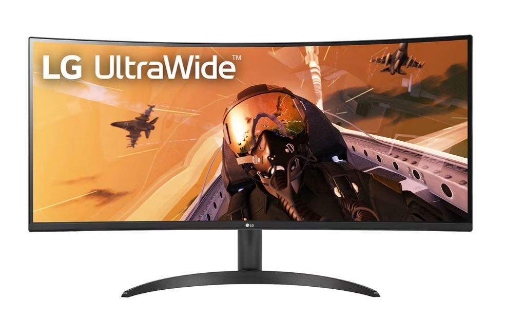 LG 34''QHD 21:9 Curved UltraWide™ (3440 x 1440) VA Monitor -160Hz Refresh Rate -HDR10 with sRGB 99% (Typ.) -WarrantY 3 Years (Parts & Labour)