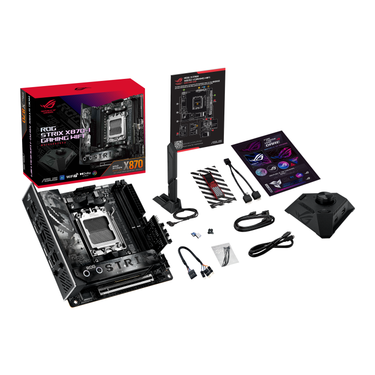 ASUS ROG STRIX X870-I GAMING WIFI 10_2_1 Power Stages, DDR56400+(OC), 2xM.2 Slots