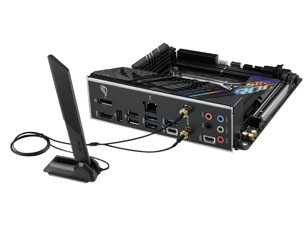 ASUS Intel B760 ROG STRIX B760-I GAMING WIFI Motherboard, HDMI, DisplayPort, Ethernet