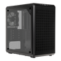 Q300L V2, mATX, Tempered Glass Side Panel, Minimized Dimensions with ATX PSU Support, USB 3.2 Gen 2x2 Type C (20GB) Support, Redesigned Patterned Dust