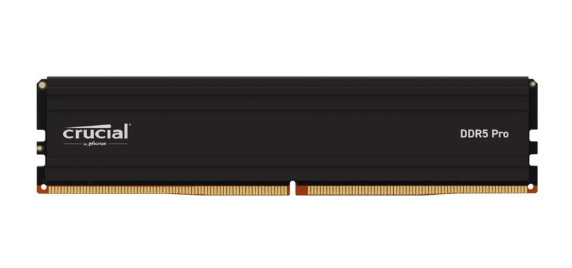 Crucial Pro 32GB (1x32GB) DDR5 UDIMM 5600MHz CL46 Black Heat Spreader Support Intel XMP AMD Ryzen for Desktop PC Gaming Memory