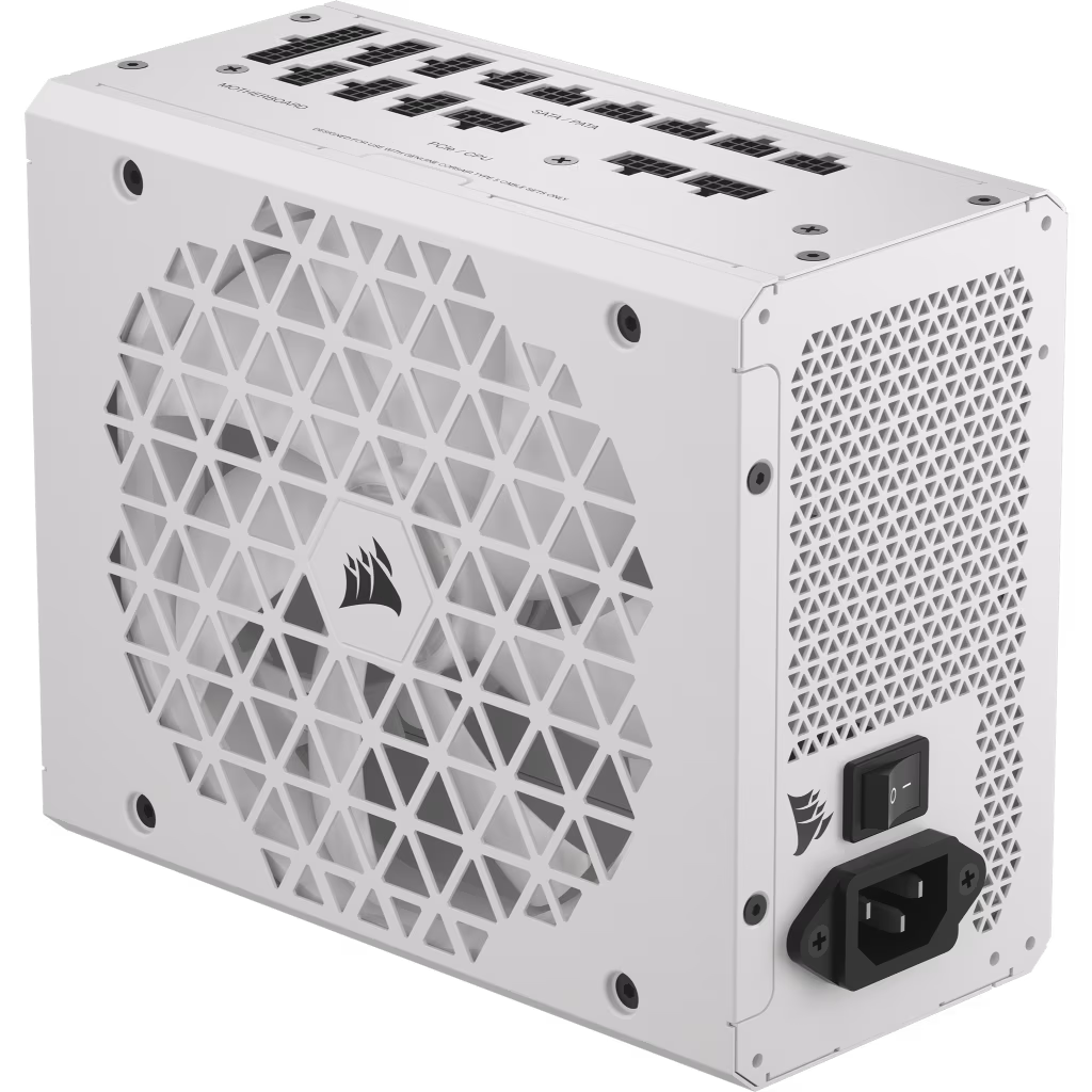 CORSAIR RMx Shift White Series, RM1000x Shift White, 1000 Watt, 80 PLUS GOLD, Fully Modular Power Supply