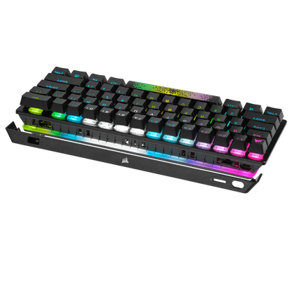 CORSAIR K70 PRO MINI WIRELESS RGB 60% Mechanical Gaming Keyboard, Backlit RGB LED, CHERRY MX SPEED, Black, Black PBT Keycaps