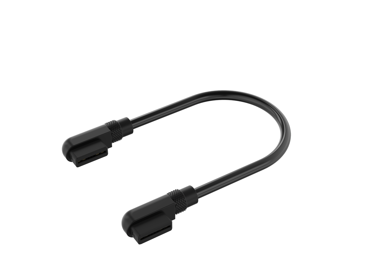 CORSAIR iCUE LINK Cable, 2x 135mm with Slim 90 degree connectors, Black