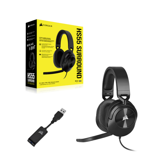 Corsair HS55 Surround Headset, Carbon - AP