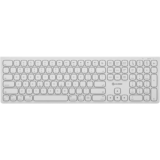 Echelon USB-C Rechargeable Bluetooth Full Size Keyboard for Mac (White)