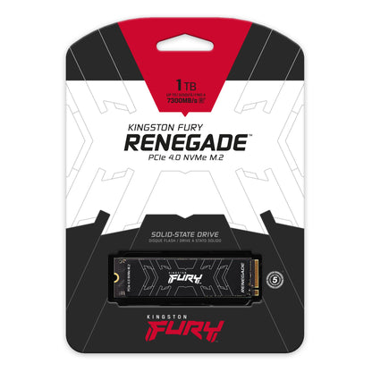 FURY Renegade, 1TB, M.2 2280, PCIe 4.0 NVMe SSD, Sequential read/write: up to 7,300/6,000MB/s, 5 Years Limited Warranty