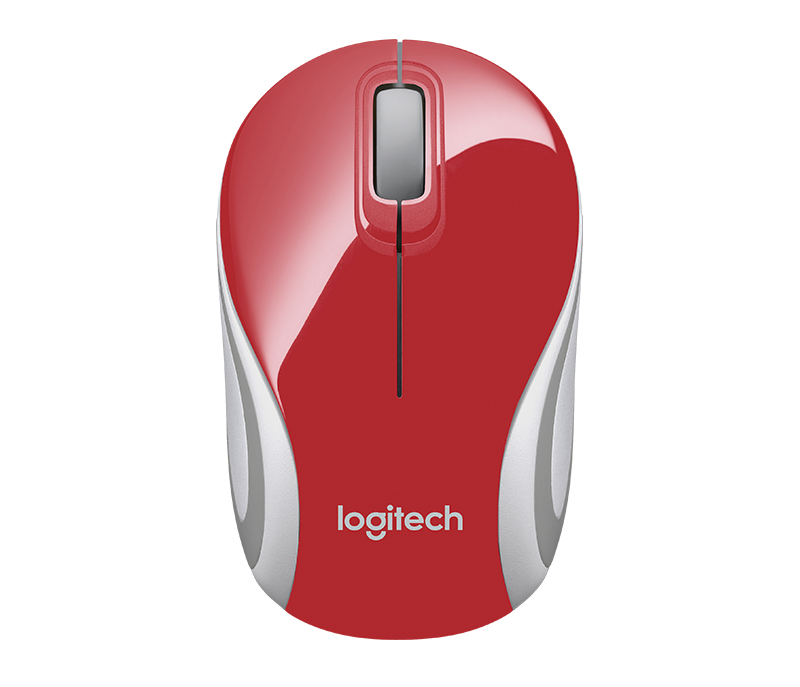 Logitech Wireless Mini Mouse M187 -Bright Red