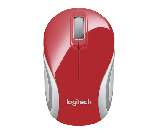 Logitech Wireless Mini Mouse M187 -Bright Red