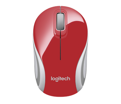 Logitech Wireless Mini Mouse M187 -Bright Red