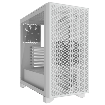 CORSAIR 3000D Tempered Glass Mid-Tower, White