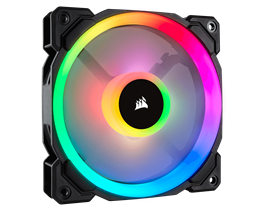 Corsair LL Series, LL120 RGB, 120mm Dual Light Loop RGB LED PWM Fan, Single Pack