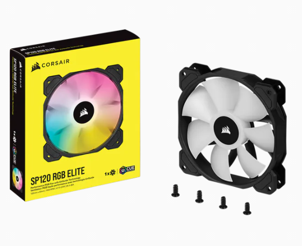 SP120 RGB ELITE, 120mm RGB LED Fan with AirGuide, Single Pack