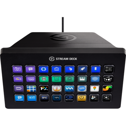 Elgato Stream Deck XL - Advanced Stream Control with 32 customizable LCD keys for Windows 10 and macOS 10.13 or later