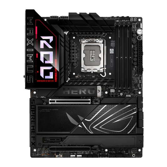 ROG MAXIMUS Z890 HERO/ATX/INTEL LGA1851/4x DDR5 DIMM max 192GB/Max 9200MHz/1x PCIE5.0(CPU), 2xPCIE4.0(Chipset x16/x1)/4x M.2 (CPU), 2x M.2(Chipset)