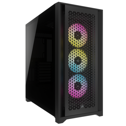 iCUE 5000D RGB AIRFLOW Tempered Glass Mid-Tower, Black