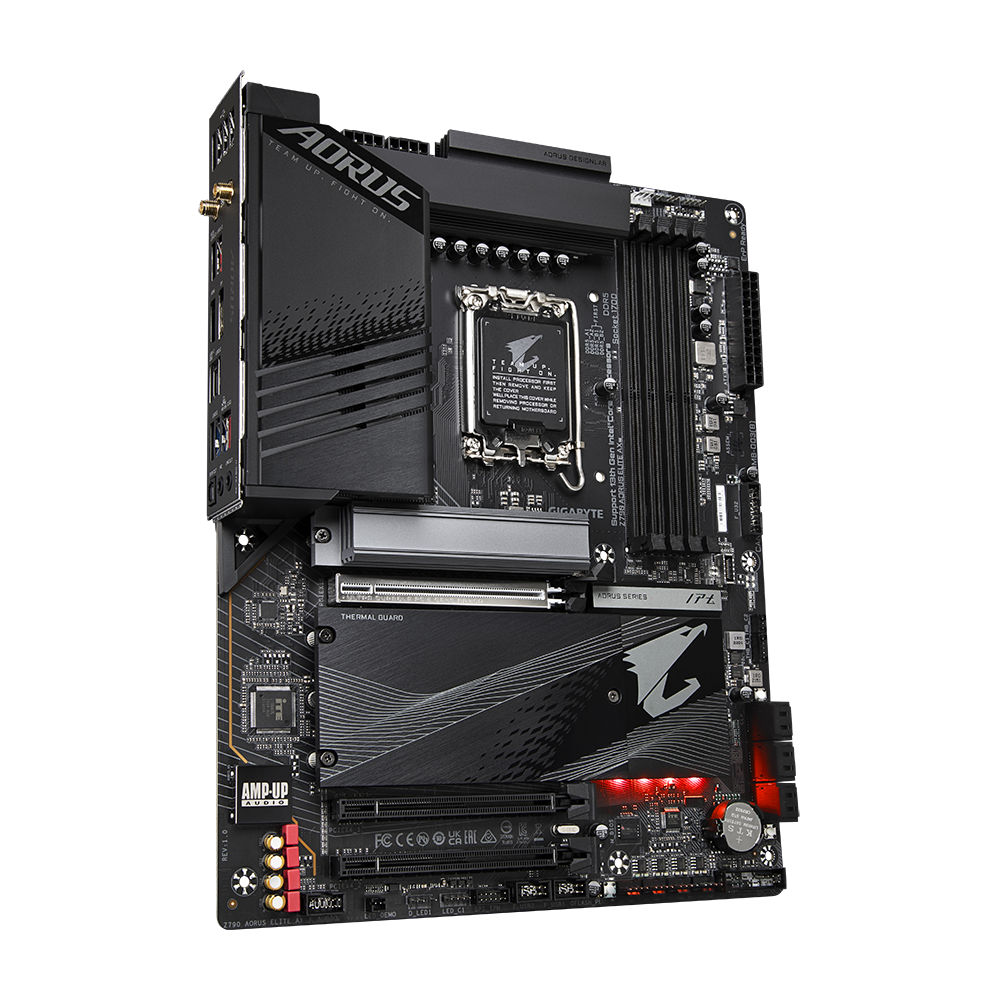 Z790 AORUS ELITE AX/INTEL LGA1700/ATX/4x DDR5 up to 192GB/7600MHz/PCIe 5.0 x1 4.0 x1 3.0 x1/M.2 x4