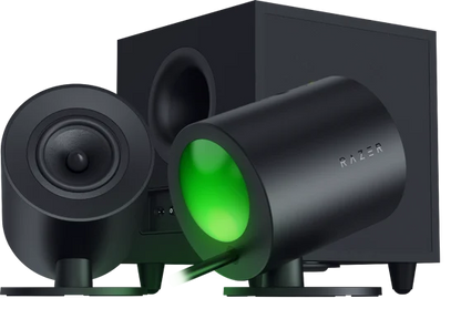 Razer Nommo V2-Full-Range 2.1 PC Gaming Speakers with Wired Subwoofer-US/CAN+AUS/NZ Packaging