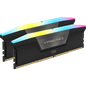 CORSAIR VENGEANCE RGB DDR5, 6200MHz 32GB 2x16GB DIMM, Unbuffered, 36-39-39-76, STD PMIC, XMP 3.0, Black Heatspreader, Black PCB, 1.3V