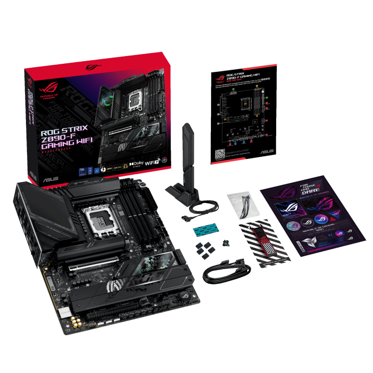 ROG STRIX Z890 F/ATX/INTEL LGA1851/4x DDR5 DIMM max 192GB/Max 8600MHz/1x PCIE5.0(CPU), 1xPCIE4.0(Chipset x16)/2x M.2 (CPU), 3x M.2(Chipset)