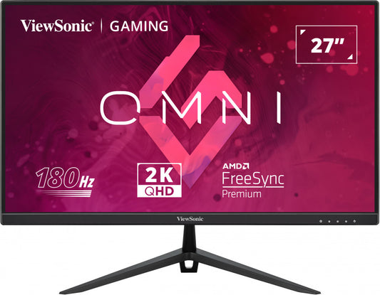 ViewSonic VX2728-2K 27' 2K QHD, 0.5ms, 180hz Super Clear IPS, HDR10, DP, HDMI, Adaptive Sync, VESA ClearMR certified, Speakers Office & Gaming Monitor