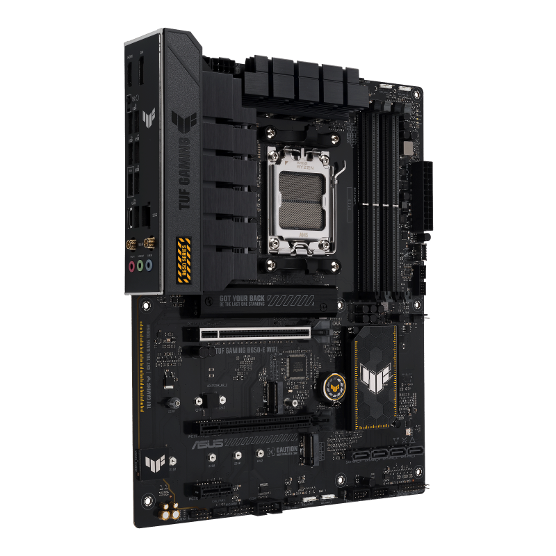 TUF GAMING B650-E WIFI - AMD B650 PCIe 5.0,M.2 slot, Realtek 2.5 Gb Ethernet, Wi-Fi 6E, HDMI, DisplayPort, Aura Sync RGB lighting