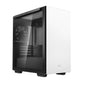 DeepCool MACUBE 110 White Minimalistic Micro-ATX Case, Magnetic Tempered Glass Panel, Removable Drive Cage, Adjustable GPU Holder, 1xPreinstalled Fan