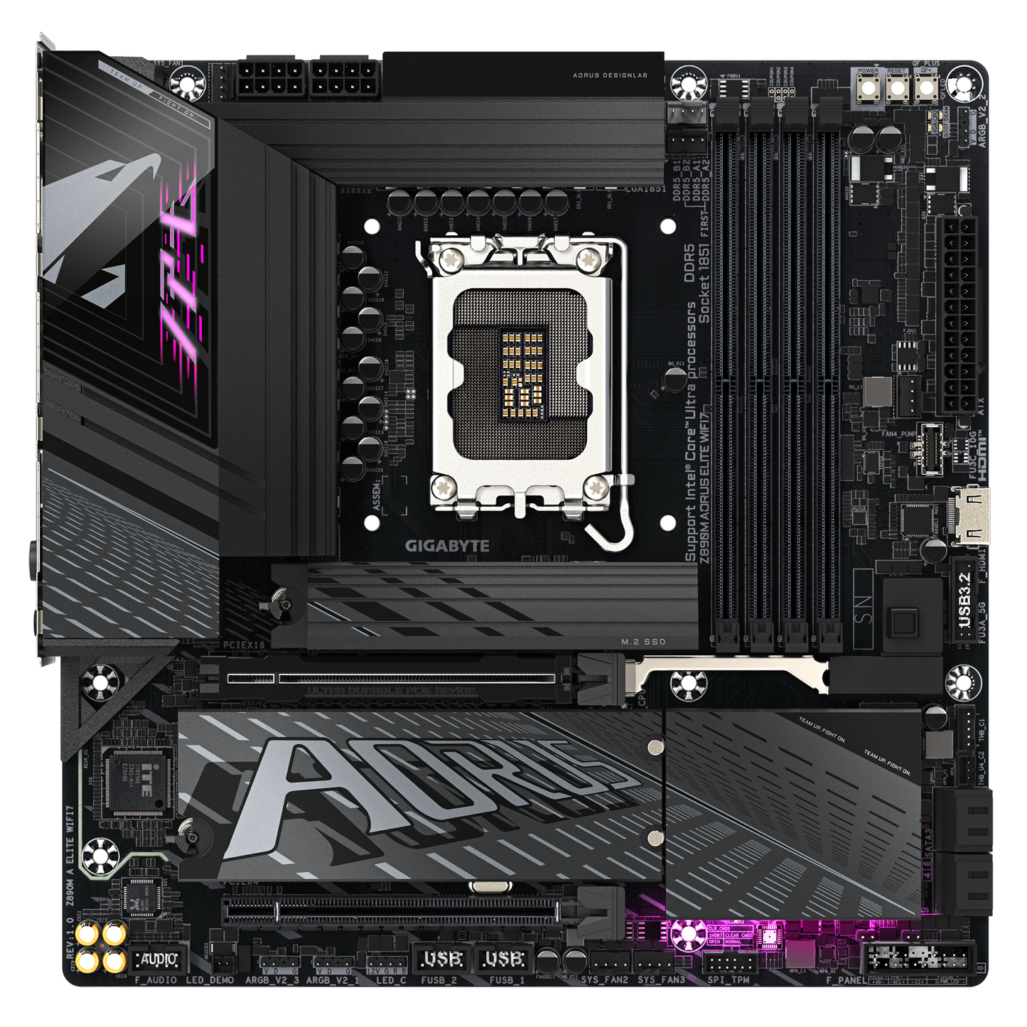 Z890M A ELITE WIFI7/MATX/INTEL LGA1851/4x DDR5 DIMM max 256GB/Max 8800MHz/1x PCIE5.0 (CPU), 1xPCIE4.0 (Chipset)/2x M.2 (CPU), 1x M.2(Chipset)