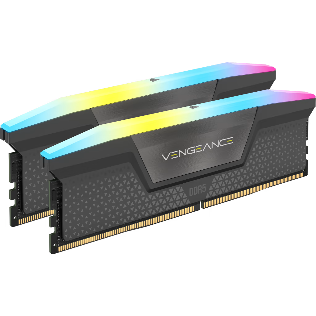 CORSAIR VENGEANCE RGB DDR5 32GB (2x16GB) DDR5 6000 (PC5-48000) CL36 1.4V AMD EXPO  Memory - Grey