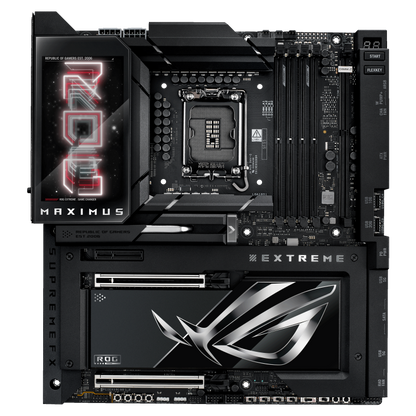 ROG MAXIMUS Z890 EXTREME/ATX/INTEL LGA1851/4x DDR5 DIMM max 192GB/Max 9200MHz/2x PCIE5.0(CPU), 1xPCIE4.0(Chipset x4)/4x M.2 (CPU), 2x M.2(Chipset)