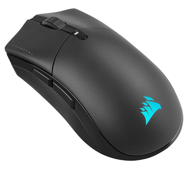 Corsair SABRE RGB PRO Wireless CHAMPION SERIES Gaming Mice, 78g Ultra Lightweight, CORSAIR MARKSMAN 26K DPI, USB Charge.