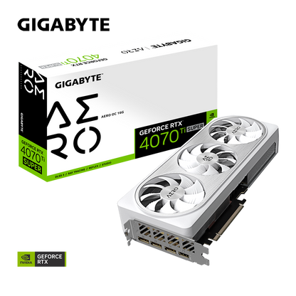 Nvidia GeForce RTX 4070 TI SUPER AERO OC 16G GDDR6X 256bit/2655MHz/PCI-E 4.0/Max Res 7680x4320/3x DP 1.4a & 1x HDMI 2.1a