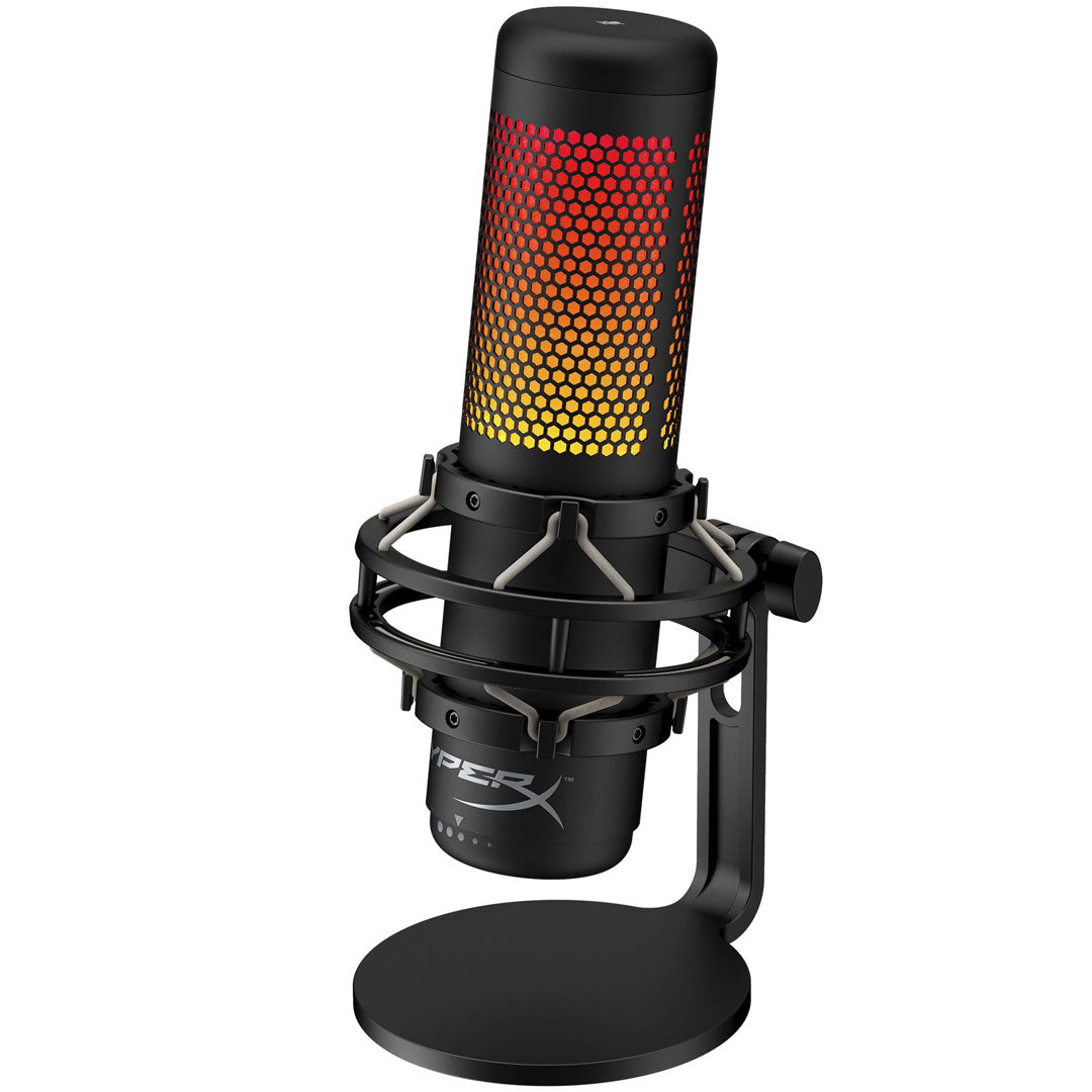 HyperX QuadCast S - Gaming USB Microphone (Black-Grey) - RGB Lighting