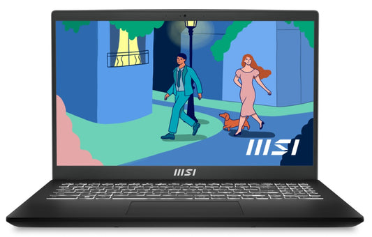 MSI Modern Series Notebook 15.6' FHD Intel Alder Lake i5-1235U DDR4 16GB 512GB SSD Windows11 Home Intel Iris Xe Graphics