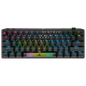 CORSAIR K70 PRO MINI WIRELESS RGB 60% Mechanical Gaming Keyboard, Backlit RGB LED, CHERRY MX SPEED, Black, Black PBT Keycaps