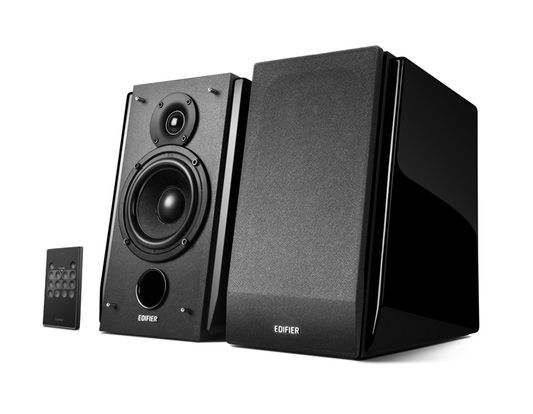 Edifier R1850DB Active 2.0 Bookshelf Speakers - Includes Bluetooth, Optical Inputs, Subwoofer Supported, Built-in Amplifier, Wireless Remote