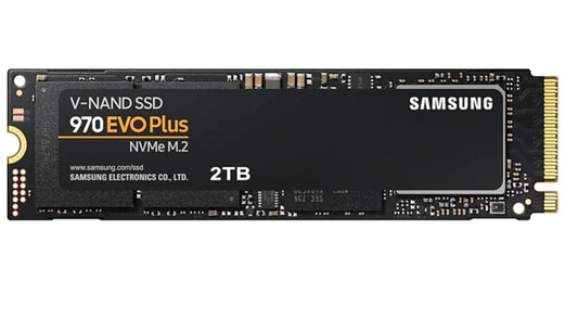 Samsung 970 EVO Plus 2TB PCIe NVMe SSD MLC 3500MB/s 3300MB/s 620K/560K IOPS 1200TBW 5yrs wty