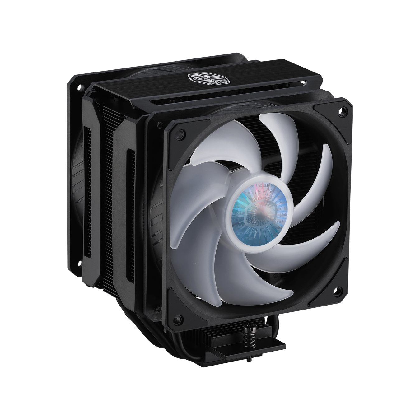 MA612 Stealth ARGB, 2x 120mm ARGB Fans, Stealth Black Hardware, Quiet Operation, Mini Addressable RGB LED Controller Included