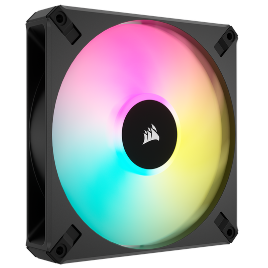 CORSAIR AF ELITE Series, AF140 RGB ELITE, 140mm Fluid Dynamic RGB Fan with AirGuide, Single Pack