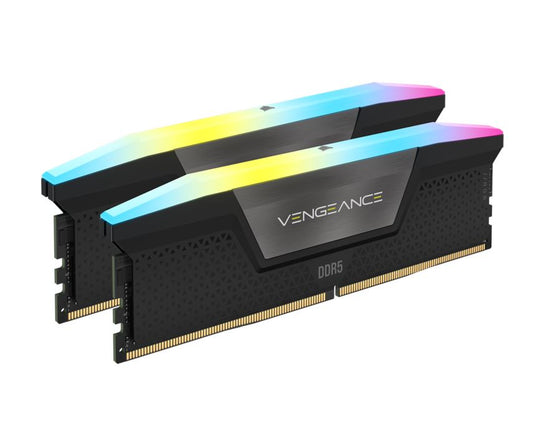 Corsair Vengeance RGB 32GB (2x16GB) DDR5 UDIMM 5600MHz C36 1.25V Desktop Gaming Memory Black