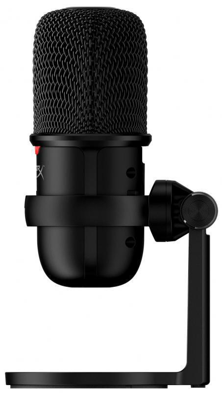 HyperX SoloCast - USB Microphone (Black), Flexible, adjustable stand, Tap-to-Mute Sensor with LED status indicator, Cardioid polar pattern