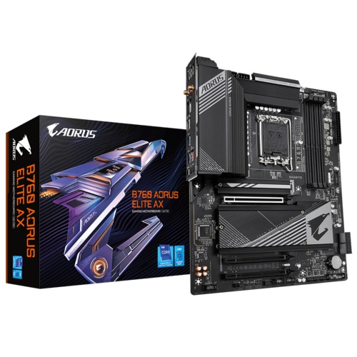 B760 AORUS ELITE AX/INTEL LGA1700/ATX/4x DDR5 up to 192GB/7800MHz/PCIe 4.0 x1 3.0 x1/M.2 x2