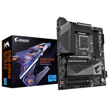 B760 AORUS ELITE AX/INTEL LGA1700/ATX/4x DDR5 up to 192GB/7800MHz/PCIe 4.0 x1 3.0 x1/M.2 x2