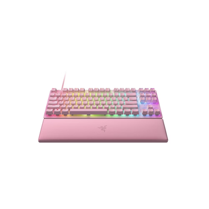 Razer Huntsman V2 Tenkeyless-Optical Gaming Keyboard (Linear Red Switch)-Quartz Edition-US Layout