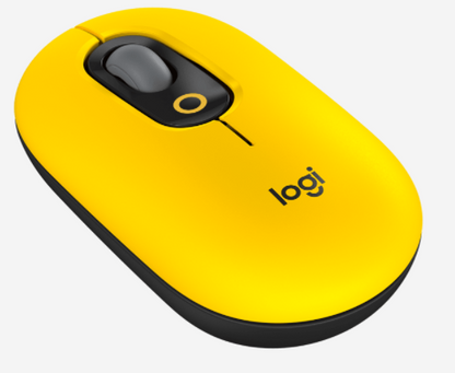 POP Mouse with emoji - Blast Yellow