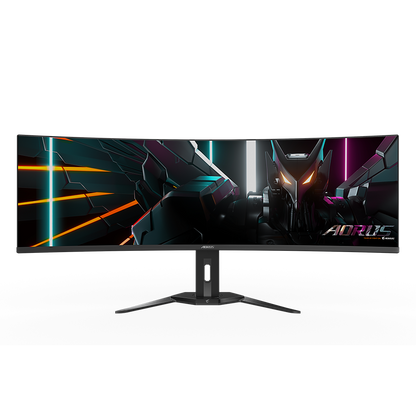 AORUS CO49DQ Gaming Monitor, 49" OLED/5120 x 1440(DQHD)/10bit (1.07B)/0.03ms GTG/144Hz/99% DCI-P3/HDR True Black 400/HDMIx2 DPx1 USBCx1