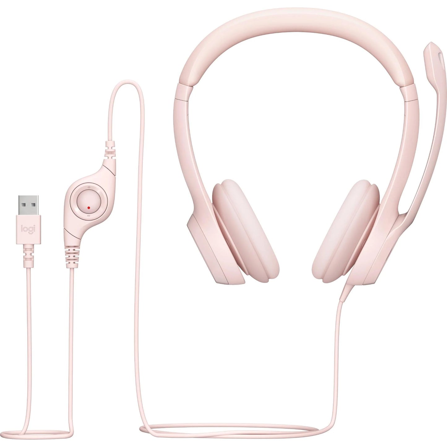 H390 USB Computer Headset - Rose