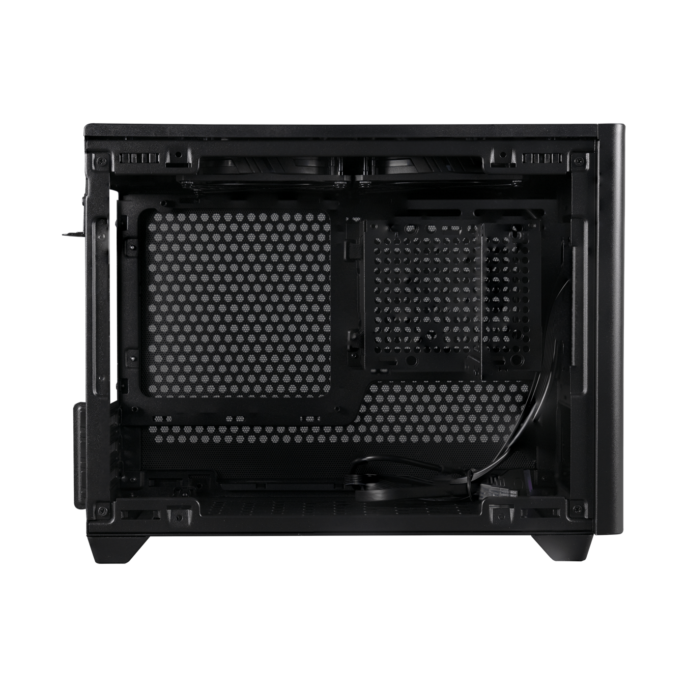 NR200P V2, Mini-ITX, Tempered Glass Side Panel + Steel Side Panel, 100mm Riser Cable Included to support Vertical GPU installation, 2x 120mm Fans, AIO