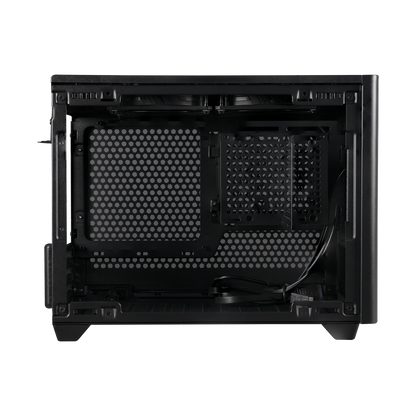 NR200P V2, Mini-ITX, Tempered Glass Side Panel + Steel Side Panel, 100mm Riser Cable Included to support Vertical GPU installation, 2x 120mm Fans, AIO