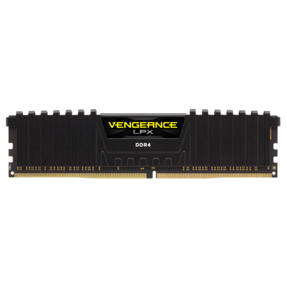 CORSAIR Vengeance LPX DDR4, 3200MHz 64GB 2x32GB DIMM, Unbuffered, 16-20-20-38, XMP 2.0, Black Heatspreader, Black PCB, 1.35V